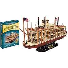 3D puzzle: Mississippi gőzhajó CubicFun 3D hajó makettek