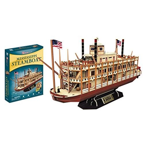 3D puzzle: Mississippi gőzhajó CubicFun 3D hajó makettek