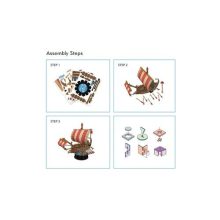 3D kicsi puzzle: Római hadihajó CubicFun 3D jármű makettek