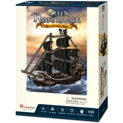   3D small puzzle: Queen Anne's Revenge CubicFun vehicle model