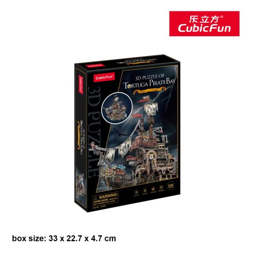3D puzzle: Kalózhajó kikötővel