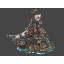 3D puzzle: Kalózhajó kikötővel