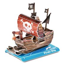 3D kicsi puzzle: Pirate Ship - kalózhajó