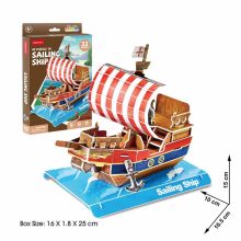 3D kicsi puzzle: Sailing Ship - vitorláshajó