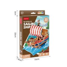 3D kicsi puzzle: Sailing Ship - vitorláshajó