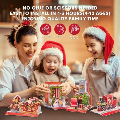 3D kicsi puzzle: kandalló