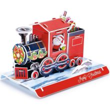 3D kicsi puzzle: karácsonyi vonat