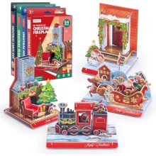 3D kicsi puzzle: karácsonyi vonat