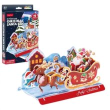 3D kicsi puzzle: karácsonyi szán