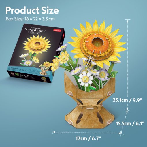 3D puzzle: Napraforgó