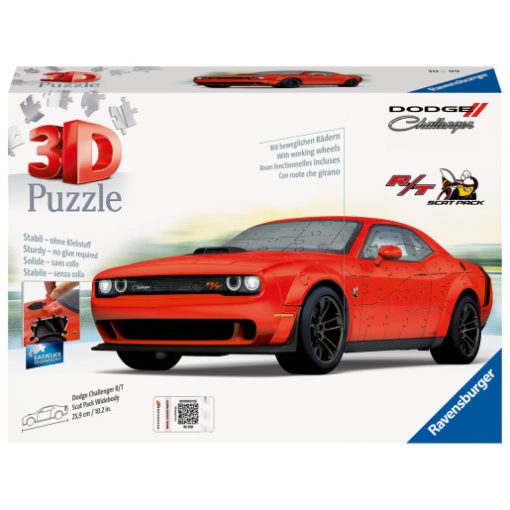 Dodge Challenger SRT Stack pak 3D Puzzle, 108db