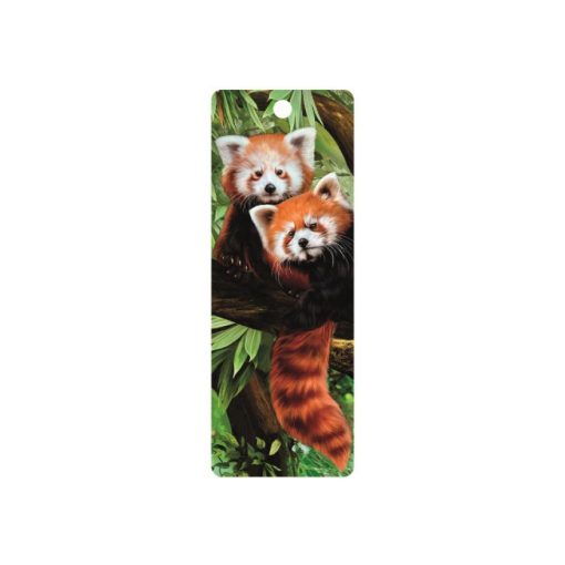 3D könyvjelző-Vörös pandák