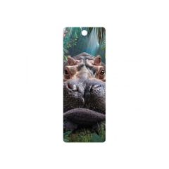 3D könyvjelző-Víziló