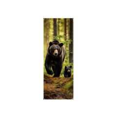3D könyvjelző- Fekete medvecsalád