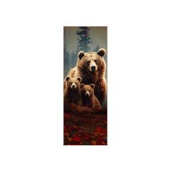 3D könyvjelző- Grizzly medvék