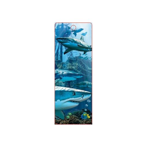 3D könyvjelző- Cápák hajóronccsal
