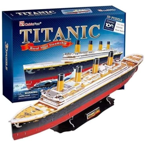 3D professional puzzle:Titanic CubicFun ship model
