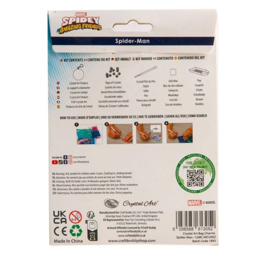 Crystal Art Gyémántszemes kirakó táskadísz - Pókember