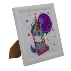   Crystal Art Gyémántszemes kirakó 16*16 cm kerettel - Unikornis