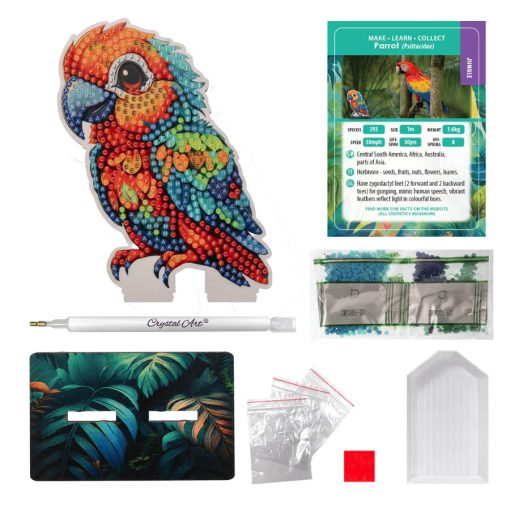 Gyémántszemes kirakó - Papagáj
