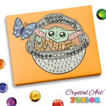 Crystal Art Gyémántszemes kirakó junior - Grogu