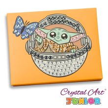 Crystal Art Gyémántszemes kirakó junior - Grogu