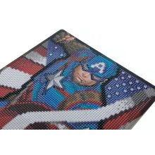 Crystal Art Gyémántszemes kirakó 21*25 cm kerettel - Amerika kapitány - Craft Buddy
