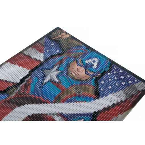 Crystal Art Gyémántszemes kirakó 21*25 cm kerettel - Amerika kapitány - Craft Buddy
