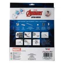 Crystal Art Gyémántszemes kirakó 21*25 cm kerettel - Amerika kapitány - Craft Buddy