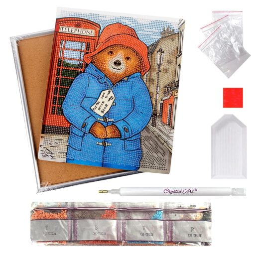 Crystal Art Gyémántszemes kirakó 21*25 cm kerettel - Paddington - Craft Buddy