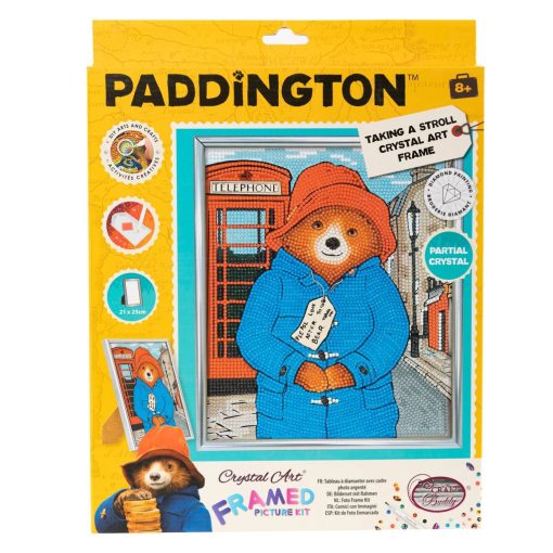 Crystal Art Gyémántszemes kirakó 21*25 cm kerettel - Paddington - Craft Buddy