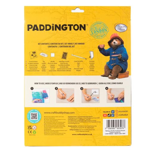 Crystal Art Gyémántszemes kirakó 21*25 cm kerettel - Paddington - Craft Buddy