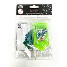 Crystal Art Gyémántszemes kirakó 9*9 cm-es matrica - Páva