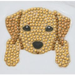   Crystal Art Gyémántszemes kirakó 9*9 cm-es matrica - Kutyamancsok