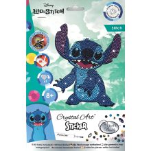 Crystal Art Gyémántszemes kirakó A5 matrica - Stitch
