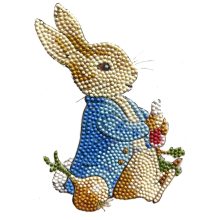 Crystal Art Gyémántszemes kirakó A5 matrica - Nyúl Péter