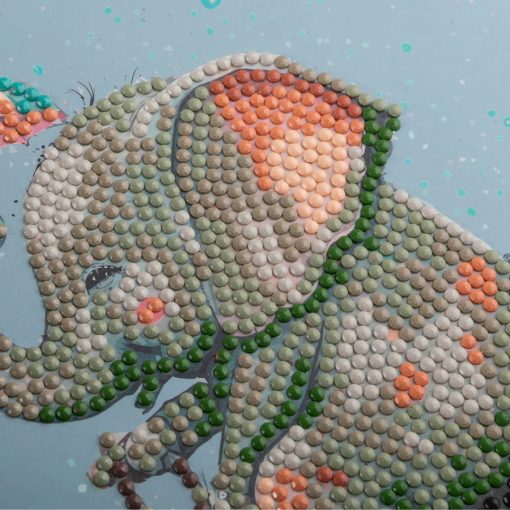Crystal Art Cuki bébi elefánt képeslap - Craft Buddy