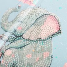 Crystal Art Cuki bébi elefánt képeslap - Craft Buddy