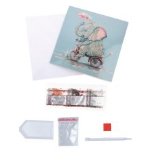 Crystal Art Cuki bébi elefánt képeslap - Craft Buddy