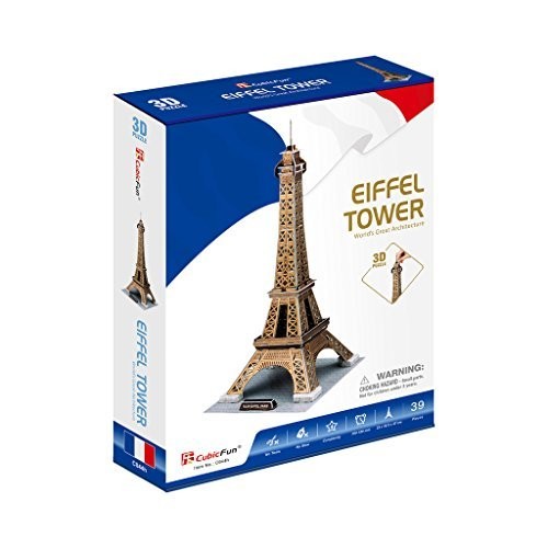 Cubic Fun Puzzle 3D Eiffel Tower 80 pcs
