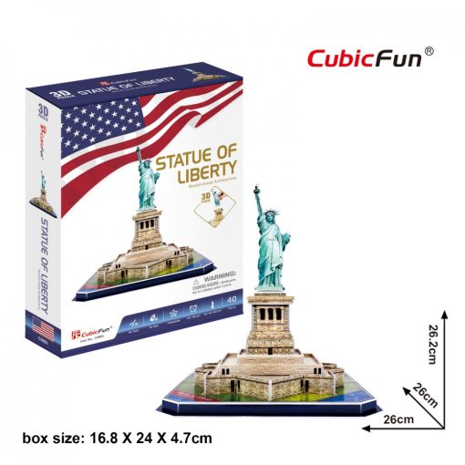 3D puzzle: Szabadságszobor (USA) CubicFun 3D híres épület makett