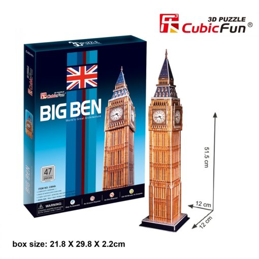 3D puzzle: Big Ben CubicFun épület makettek