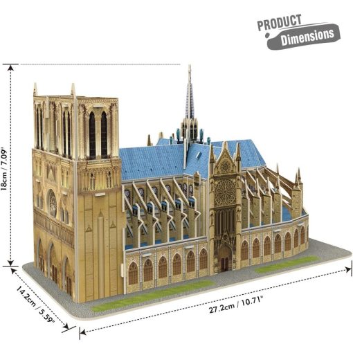 Notre Dame De Paris Church 3D Metal Puzzle