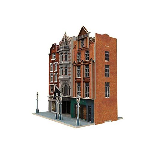 3D puzzle: Auction House & Stores (UK) CubicFun 3d híres épület makettek