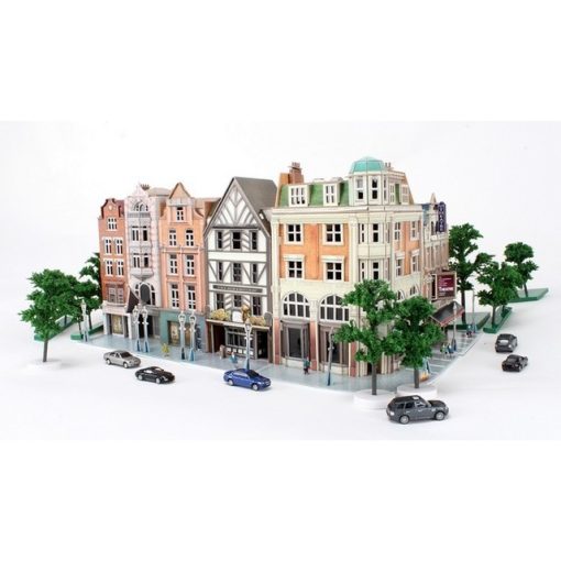 3D puzzle: Auction House & Stores (UK) CubicFun 3d híres épület makettek