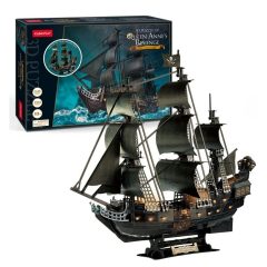   3d LED lighting puzzle: Queen Anne's Revenge CubicFun ship model