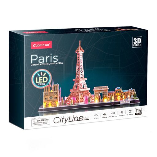 3d LED világítós puzzle: CityLine Párizs