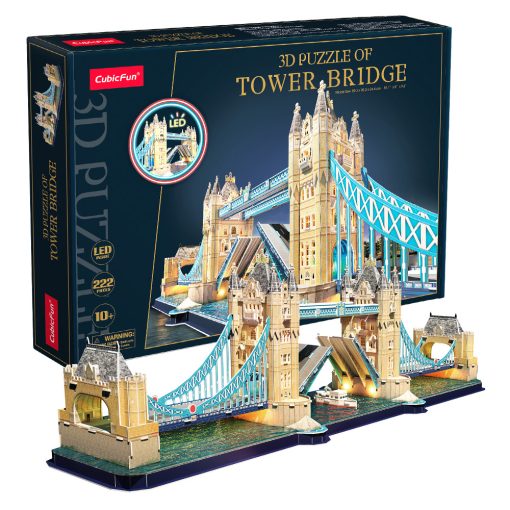 3d LED lighting puzzle: Tower Bridge CubicFun model