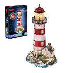 3d LED lighting puzzle: Seaside lighthouse night edition 