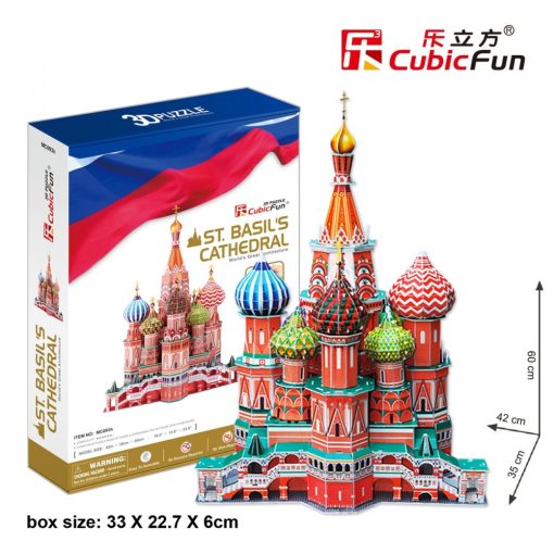 3D profi puzzle: Boldog Vazul-székesegyház CubicFun 3D híres épületek